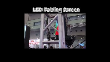 Folding LED Screen： The foldable LED screen takes up very little space.