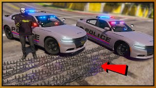 GTA 5 Roleplay - Trolling Cops With Spike Strips | RedlineRP