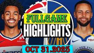 Den State Warriors Vs Washington Wizards Fullgame Qtr Oct 31. 2025 Highlights Nba Hightlight