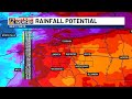 Heavy rain threat arrives late in the weekend