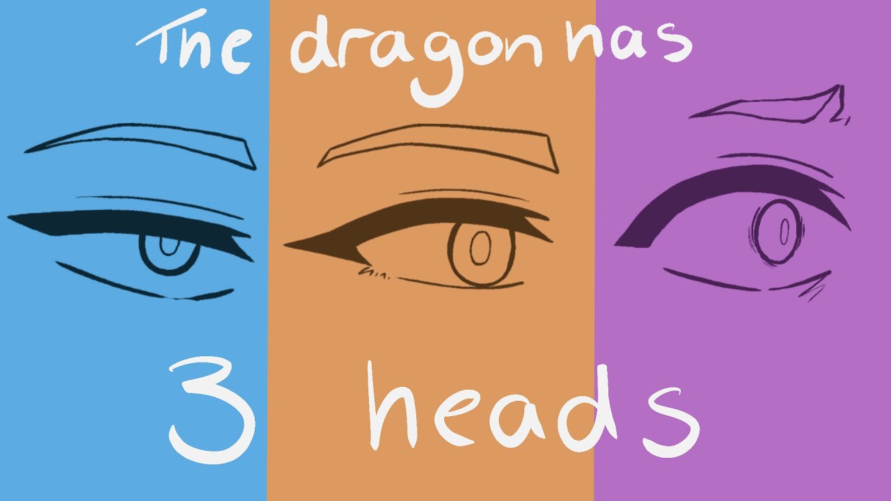 The dragon has three heads // OC animation - YouTube