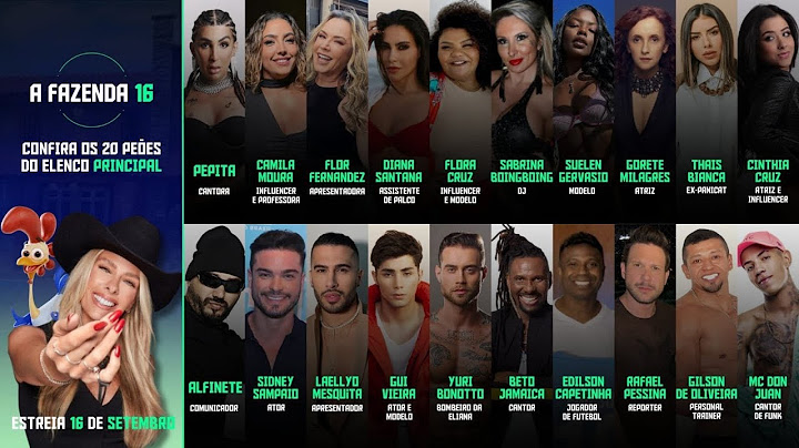 🚨A FAZENDA 16 VAZOU OS 20 PEÕES DO ELENCO PRINCIPAL + 8 DO PAIOL CONFIRA OS PARTICIPANTES