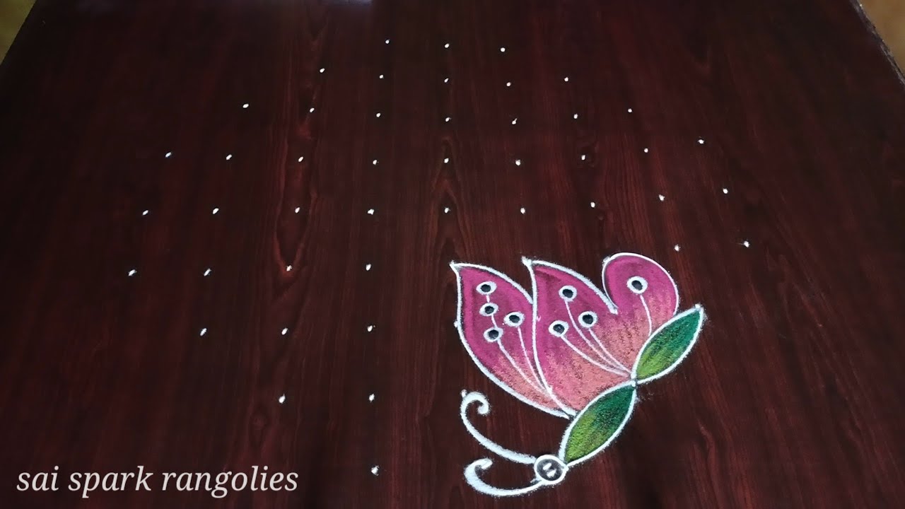 2024 New year butterfly kolam | creative flower rangoli | latest kolangal @saisparkrangolies