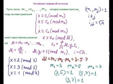 Видео: К теореме об остатках?