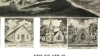 Orbisonia Pennsylvania 1906 Panoramic Bird's Eye View Map 6733