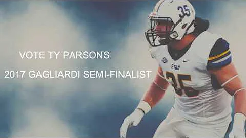 Gagliardi Trophy Semi-finalist - Ty Parsons (@ETBU_Football) - 2017