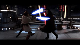 Энакин Скайуокер и Оби-Ван Кеноби против Графа Дуку