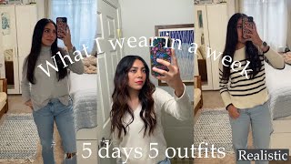 What I wear in a week | 5 days 5 looks