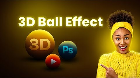 HOW TO CREATE  3D BALL EFFECT ON PHOTOSHOP- must watch tutorial