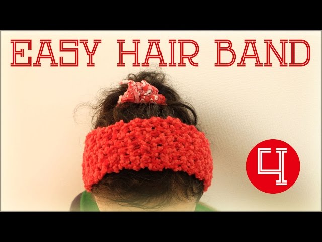 【miu miu】かぎ針編みのヘッドバンド ヘアバンド(4)【よね編み】 diy crochet headhairband - YouTube