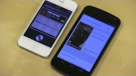 Siri (iOS 6) vs. Google Search (Jelly Bean)