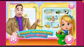 Daddy Housework Little Helper 👨‍👧 | Fun Cleaning Game for Kids | BabyGames.com screenshot 4