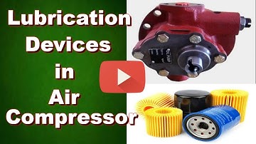 Different lubrication devices in reciprocating air compressor