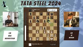 Max Warmerdam vs Ju Wenjun - Round 4 Tata Steel Chess 2024 || King Sacrifice