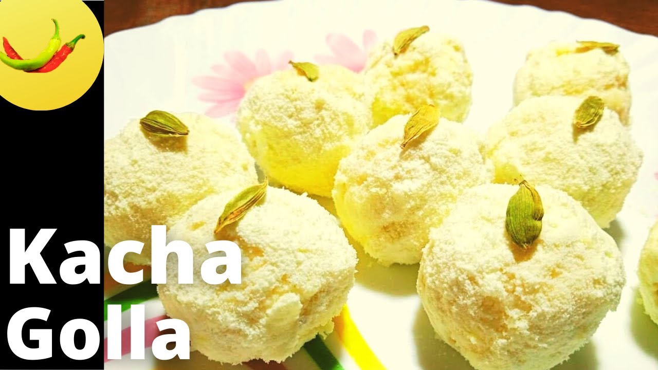 Kacha golla sweet recipe Bengali milk base Pranhara recipe kachagolla Bengali Mithai YouTube
