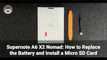 Supernote A6 X2 Nomad: How to Upgrade and Repair