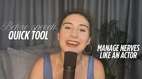 calm nerves fast before public speaking | 5-minute actor fix