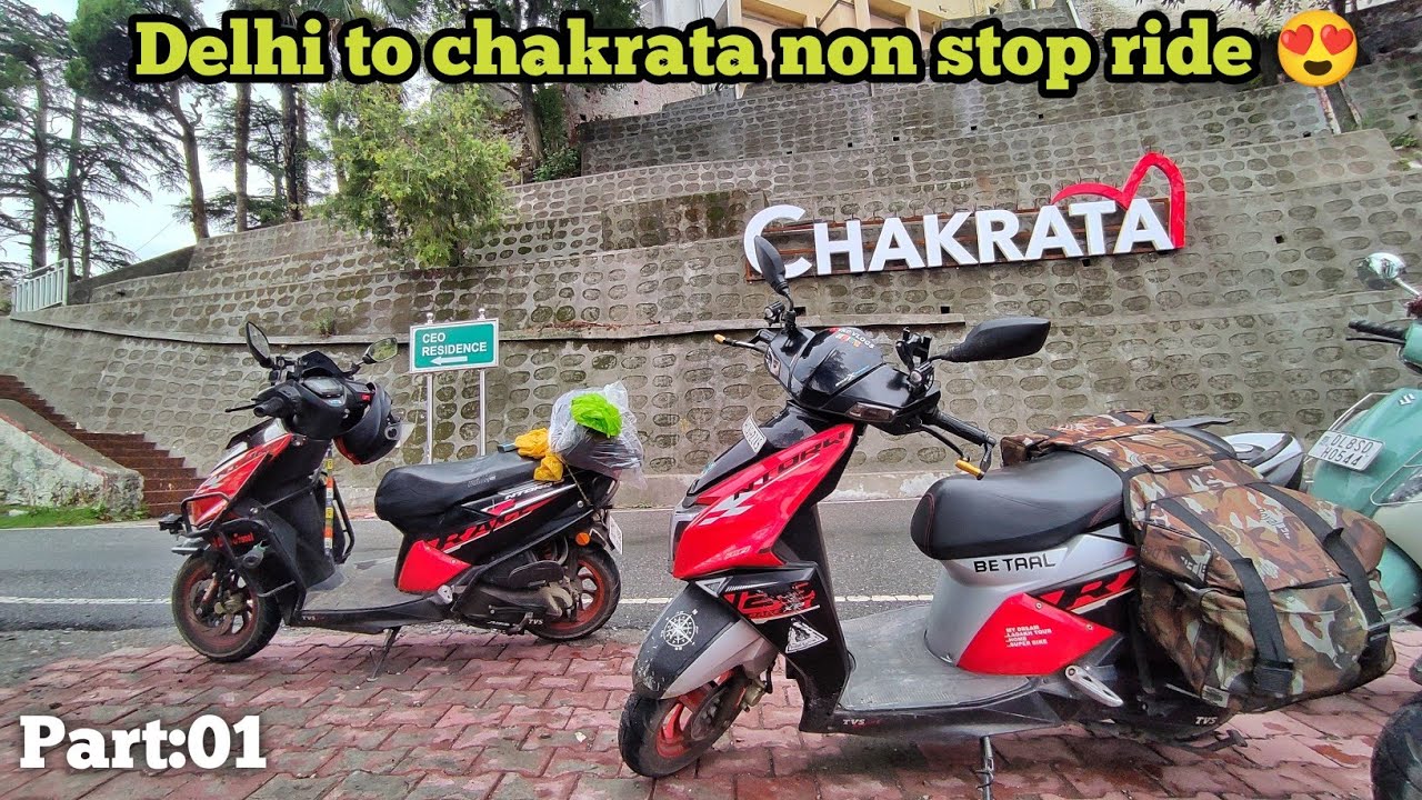 Delhi to chakrata road trip on ntorq race xp 😍 delhi to chakrata by road | part :01