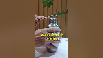 Xử lý bình lắc hay Shaker inox bị kẹt trong nửa nốt nhạc #congthucphache #raincoffee  #họcphachế