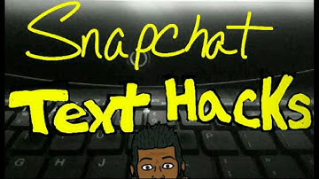 SNAPCHAT HACKS: TEXT HACKS FOR SNAPCHAT. COLOR TEXT COPY PASTE UNDERLINE: SNAPCHAT 101 EMilio Mils