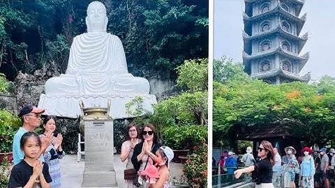 Lần đầu đi tham quan chùa Non Nước thành phố Đà Nẳng cùng gia đình 👍