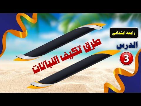 طرق تكيف النباتات الدرس الثالث علوم رابعة ابتدائى ترم أول منهج جديد 2021