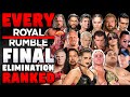 EVERY WWE Royal Rumble Final Elimination Ranked From WORST To BEST