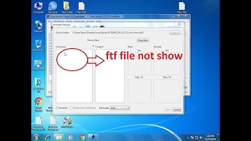 sony flash tools ftf  file not found resat file solve