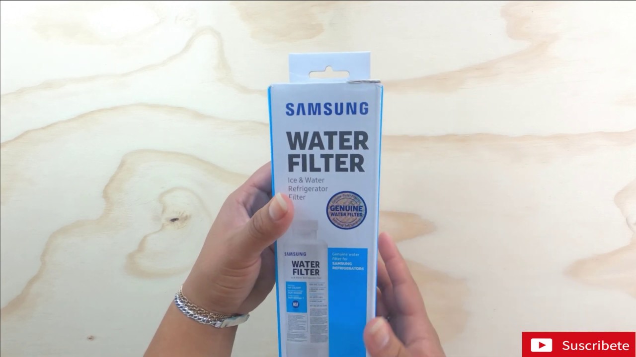 Como cambiar un filtro de agua en una refrigeradora samsung - YouTube