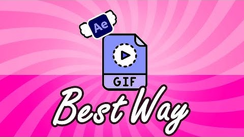 How to Make a GIF in After Effects | How to Export a GIF from After Effects
