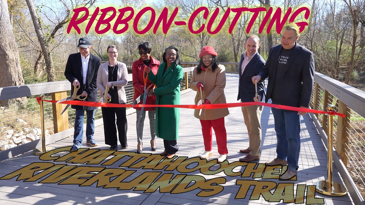 Chattahoochee Riverlands Trail Ribbon Cutting - YouTube