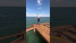 satisfying wood working#construction #wood #asmr #hack #camping