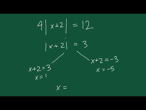 Learn Algebra - Video 12 - How to Solve Absolute Value Equations