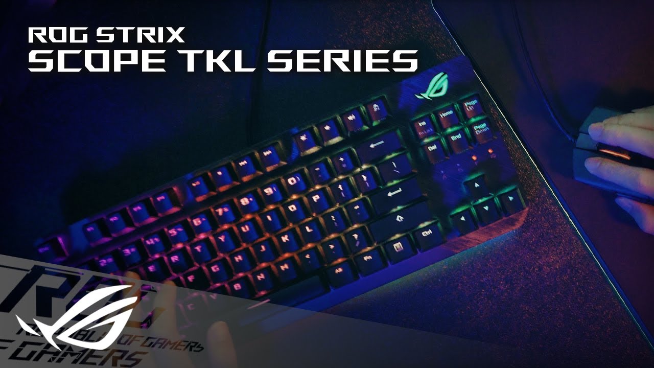 Test clavier mécanique ASUS ROG Strix Scope TKL