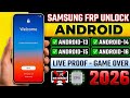 🚀 How to Remove Samsung FRP Lock 2026 | Android 14/15/16 | Easy Method | No PC