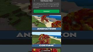 Minecraft PE: Hulk Buster Mod Download #minecraft