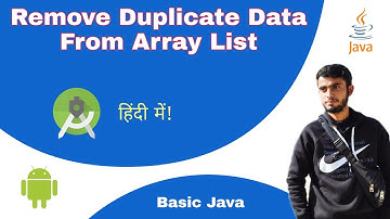 How To Remove Duplicate Data From Array list RecyclerView #Firebase #Android #Java Hindi #hashset