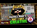 Minecraft but I get creative in every 30 second Day 5/100