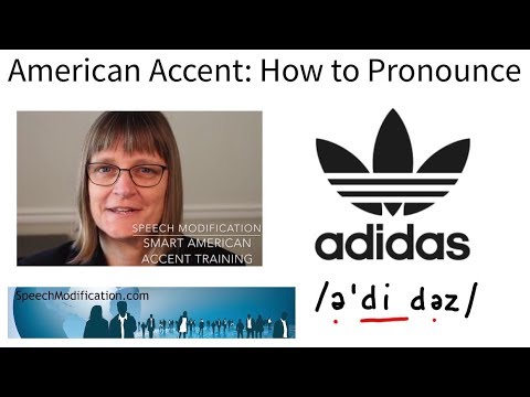 How Pronounce Adidas - SMART American Accent Training - YouTube