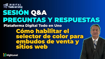 Como habilitar el selector de color en embudos y sitios web | Preguntas y respuestas DTEU