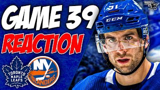 Maple Leafs vs New York Islanders LIVE POST GAME | Game 39 REACTION