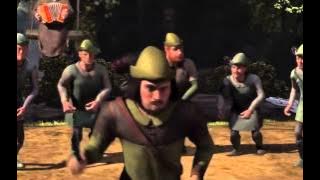 Shrek Fiona fights Hood