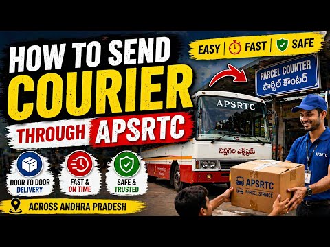 How to send courier through APSRTC APSRTC dwara courier ni papadam ela