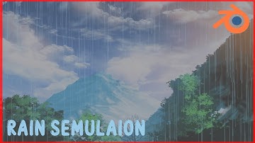 Rain Simulation 🌧️ | Blender | 2D Animation #blender #rain #2danimation #creativesudesh