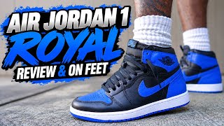 🚨 DON’T BUY THE AIR JORDAN 1 ROYAL UNTIL YOU WATCH THIS! FULL REVIEW AND ON FEET + SIZING TIPS!