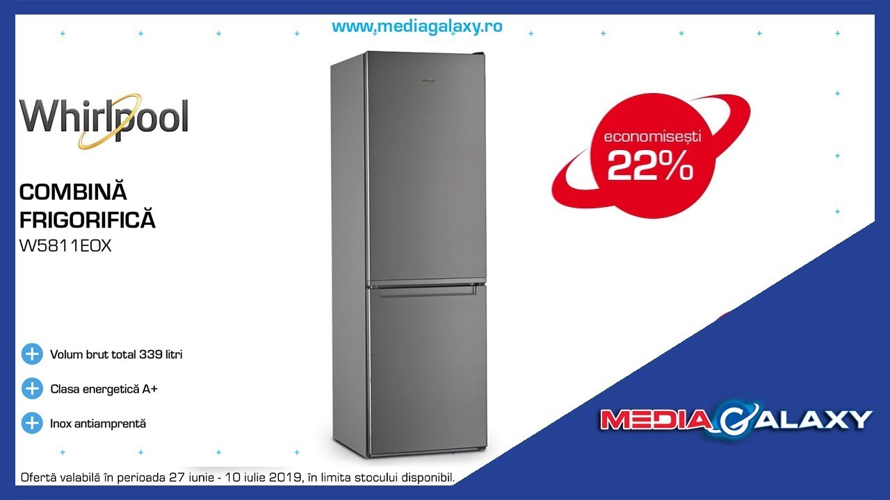 Combina Frigorifica WHIRLPOOL W5 811E OX MediaGalaxy ro YouTube