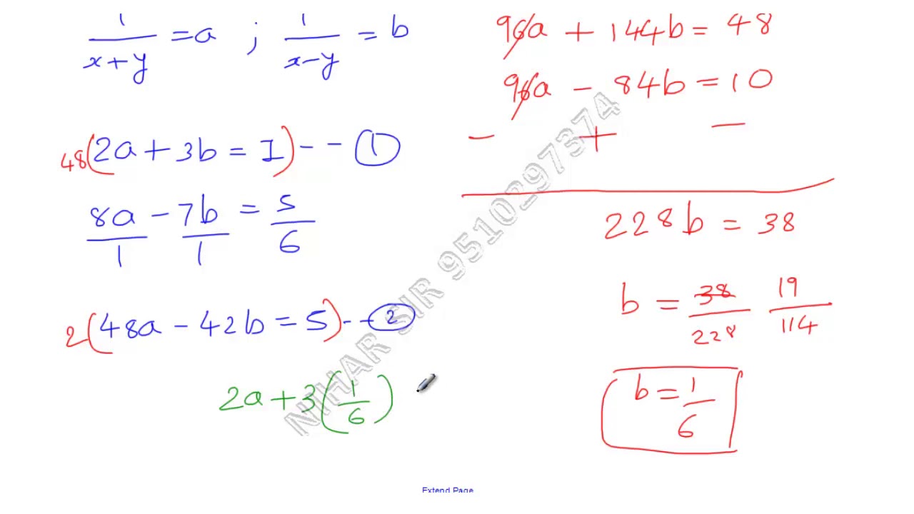 2 X Y 3 X Y 1 8 X Y 7 X Y 5 6 Solve X And Y Youtube