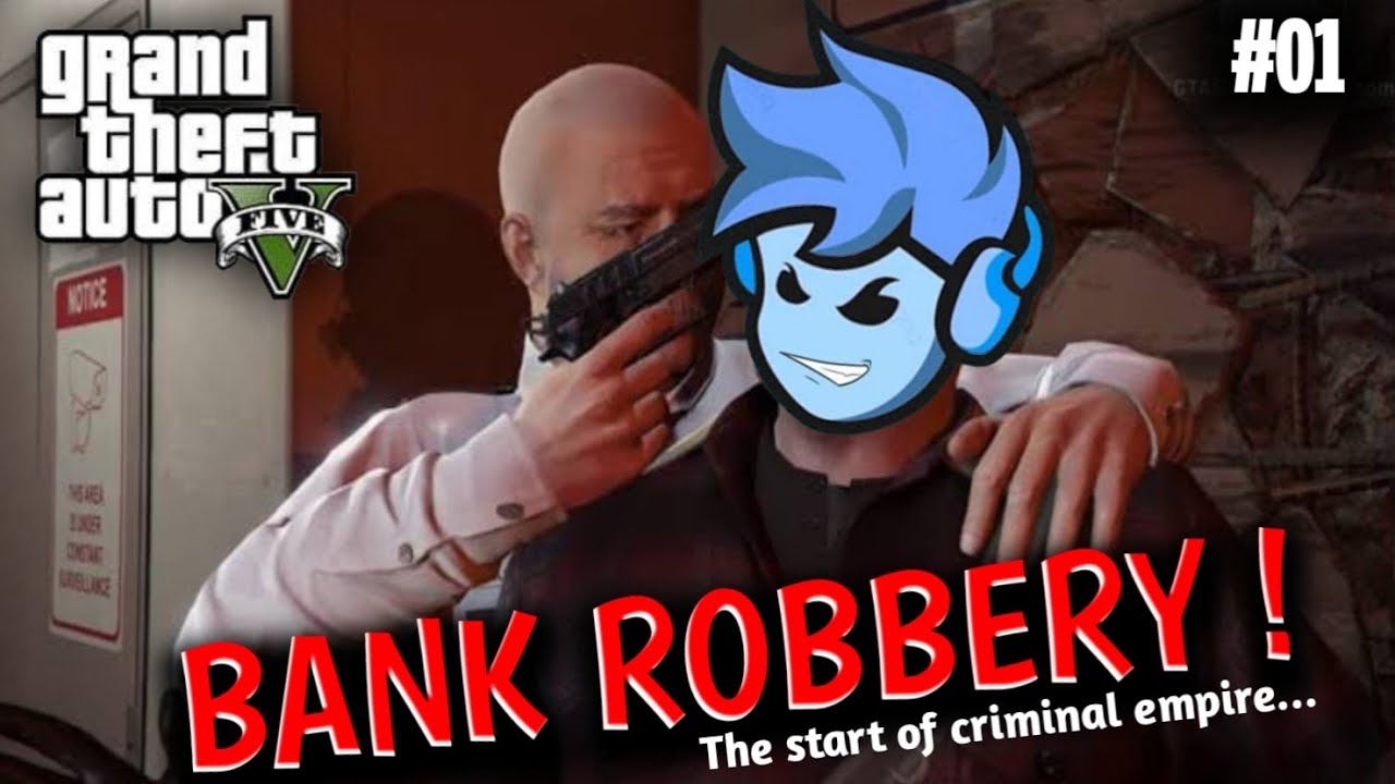 MY FIRST DAY IN GTA 5 | First Mission: BANK ROBBERY | GTA V | Jisan ...