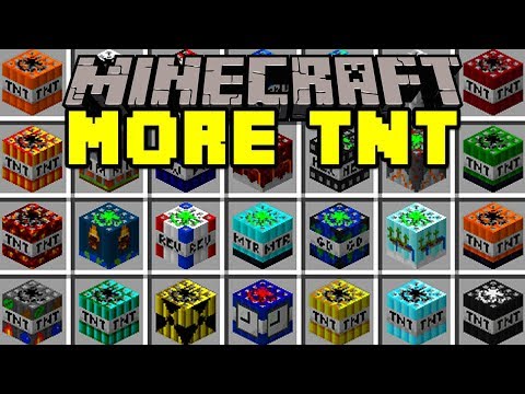 Minecraft MORE TNT MOD! | 100+ TNT, NUKES, DYNAMITES, & MORE! | Modded Mini-Game