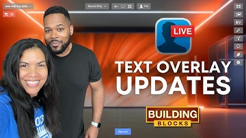 Text Overlay Updates in Ecamm Live | BuildingBlocks with ana and Fuljens